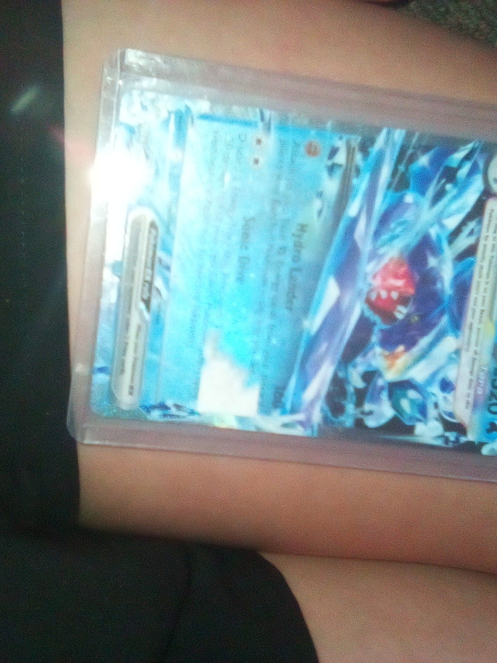 Pokemon Blue and White Trading Card (Water/Ice Theme)